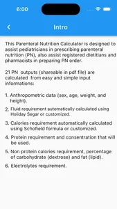 Parenteral Nutrition Calc screenshot 2