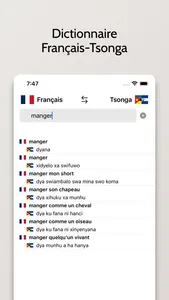 Dictionnaire Tsonga-Français screenshot 0