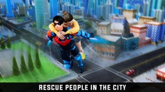 Super Rope Hero-City Rescue 3D screenshot 2