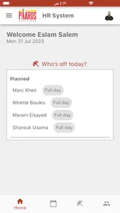 Pharos HR System screenshot 2