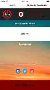 Jota FM screenshot 1