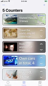 Countdowns, Tallies & Travels screenshot 1