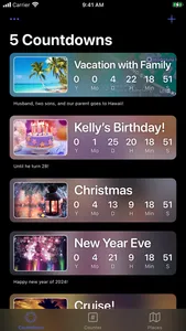 Countdowns, Tallies & Travels screenshot 4