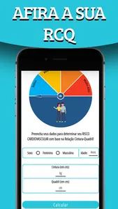CalcFit - IMC, % Gordura e RCQ screenshot 2