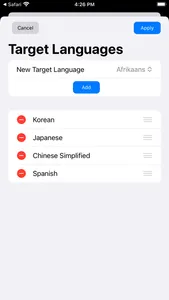 Multi Lingual Translator + screenshot 3