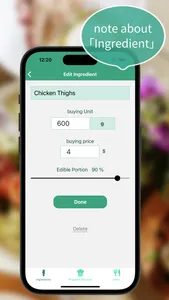 Fooster：Cost Recipe Calculator screenshot 0