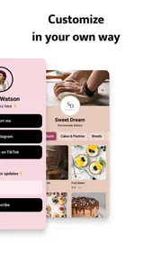 Link In Bio Websites - Mssg.me screenshot 1