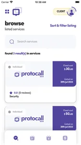 Protocall App screenshot 1