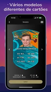 Fut card builder: Criar time screenshot 1