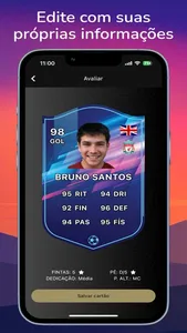 Fut card builder: Criar time screenshot 2