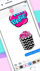 Glam Pink Sticker Pack screenshot 2