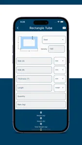 Metal Weight Calculator App screenshot 1