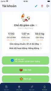 Thực đơn tăng giảm cân - Kalos screenshot 3
