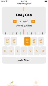 Note Recognizer - A 440 Hz screenshot 0