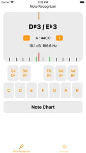 Note Recognizer - A 440 Hz screenshot 1