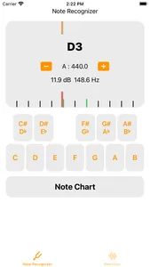 Note Recognizer - A 440 Hz screenshot 2