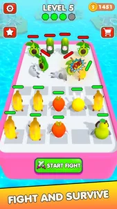 Merge Banana Cat: Run & Fight screenshot 2