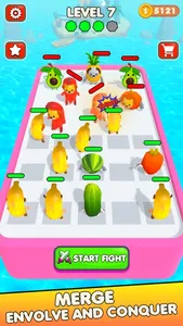 Merge Banana Cat: Run & Fight screenshot 3