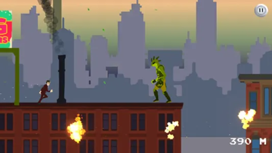 Rooftop Runner - Lizard Attack screenshot 5