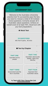 Au Citizenship Practice Test screenshot 0