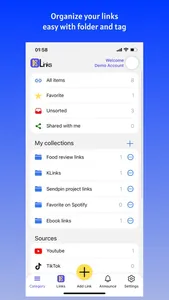 kLinks: Note & File & Bookmark screenshot 1