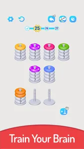 3D Color Sort Hoop Stack screenshot 1