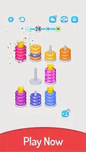 3D Color Sort Hoop Stack screenshot 3