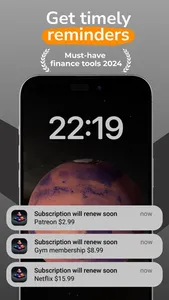 Subscription tracker: 99subs screenshot 1
