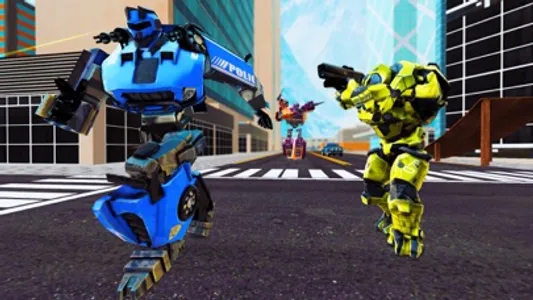 Super Robot Car Transform Game screenshot 0