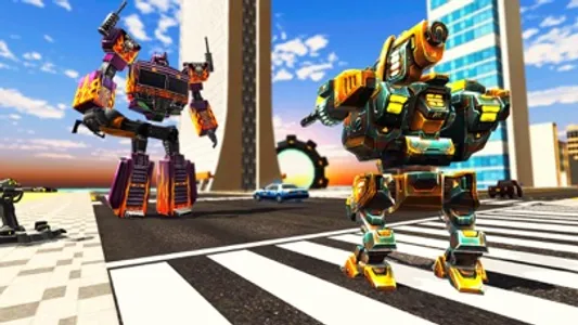 Super Robot Car Transform Game screenshot 1