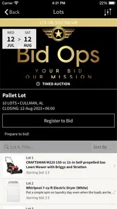 Bid Ops screenshot 1