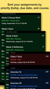 GradeAgenda Assignment Planner screenshot 1
