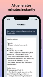 Minutes AI screenshot 2