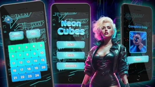 Neon Cubes screenshot 1