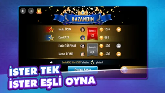 101 Okey Max | Batak screenshot 9