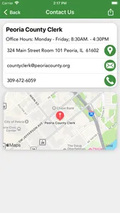 Peoria County Clerk Illinois screenshot 1