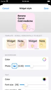 SNote Widget - Color & Photo screenshot 3