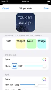 SNote Widget - Color & Photo screenshot 4
