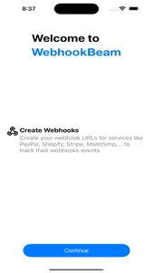 WebhookBeam - Track webhooks screenshot 0