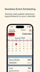 Lashmaker organizer screenshot 0