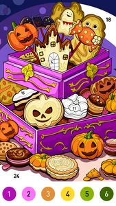 Halloween Coloring Book Games screenshot 0