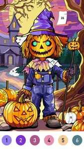 Halloween Coloring Book Games screenshot 1