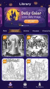 Halloween Coloring Book Games screenshot 5