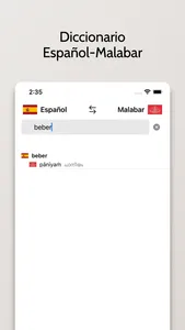 Diccionario Malabar-Español screenshot 1
