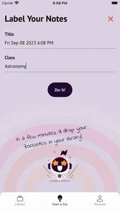 ZocNotes screenshot 1