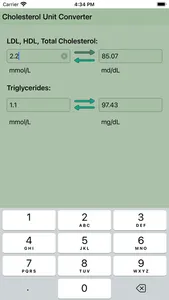 Cholesterol Unit Converter screenshot 4