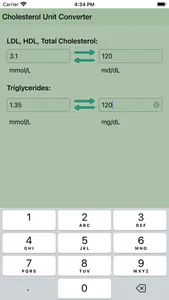 Cholesterol Unit Converter screenshot 6