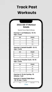 WorkoutAId screenshot 2