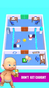 Baby Escape 3D - Hide And Run screenshot 0