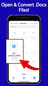 DOCX Reader To PDF Converter screenshot 1